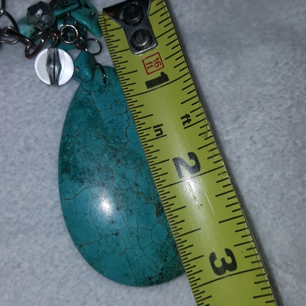 -18" Long Turquoise Necklace - Picture 4 of 4